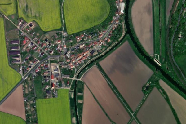 Immagine satellitare dei dintorni di Wipper (Oldisleben)