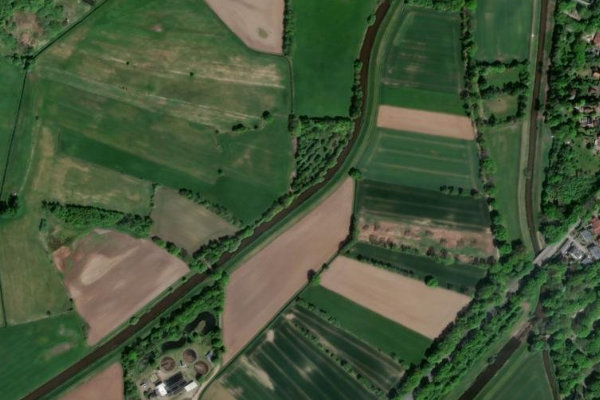 Immagine satellitare dei dintorni di Lethe (Oldenburg)