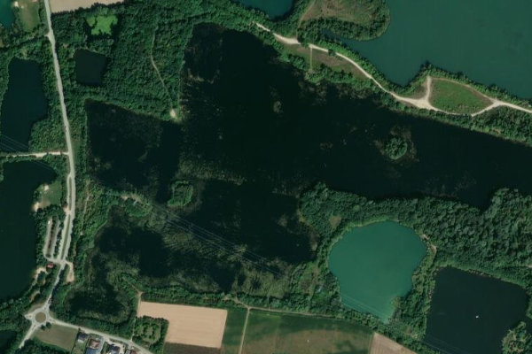 Immagine satellitare dei dintorni di Lieblsee Süd