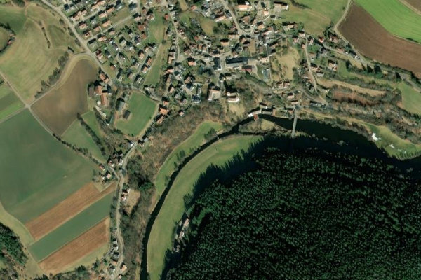 Immagine satellitare dei dintorni di Pfreimd (Trausnitz)