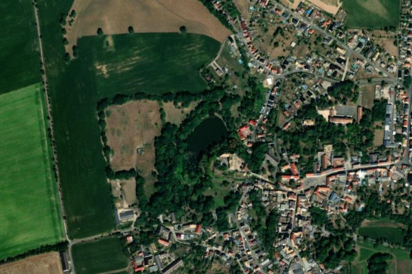 Immagine satellitare dei dintorni di Schlossteich Mutzschen