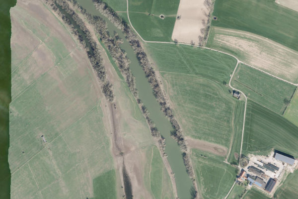 Immagine satellitare dei dintorni di Grietherorter Altrhein