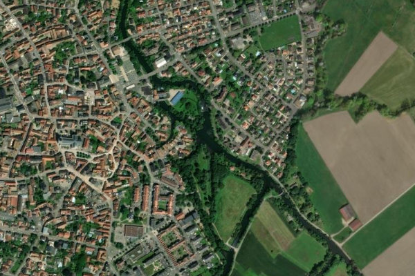 Immagine satellitare dei dintorni di Ill (Erstein)