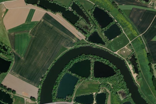 Immagine satellitare dei dintorni di Mosel (Cattenom)
