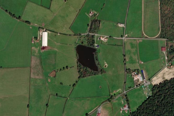 Immagine satellitare dei dintorni di Etange Maguet