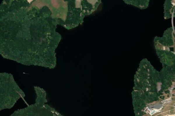 Immagine satellitare dei dintorni di Lac de Saint-Pardoux