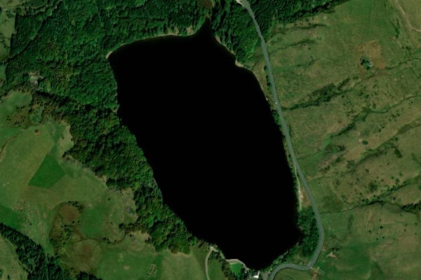 Immagine satellitare dei dintorni di Lac de Guéry