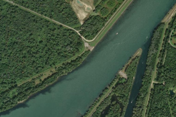 Immagine satellitare dei dintorni di Le Rhin (Offendorf)