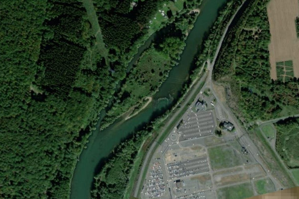 Immagine satellitare dei dintorni di La Meuse (Ham-Sur-Meuse)