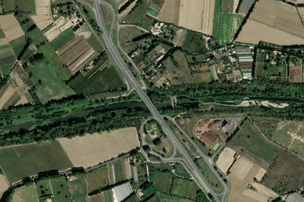 Immagine satellitare dei dintorni di Le Tech (Elne)
