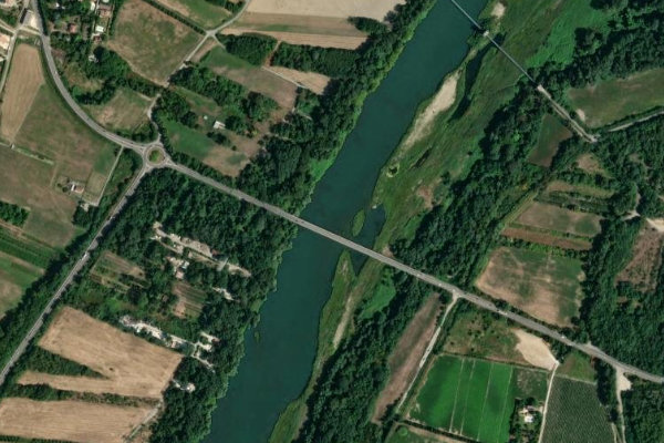 Immagine satellitare dei dintorni di Le Rhône (Rochemaure)