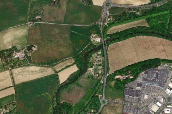 Immagine satellitare dei dintorni di Le Fresquel (Carcassonne)