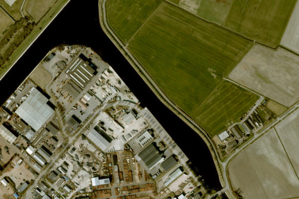 Immagine satellitare dei dintorni di Arnekanaal (Middelburg)