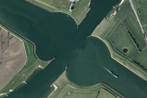Immagine satellitare dei dintorni di Amsterdam-Rijnkanaal (Wijk bij Duurstede)