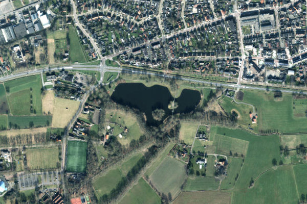 Immagine satellitare dei dintorni di Bergingsvijver