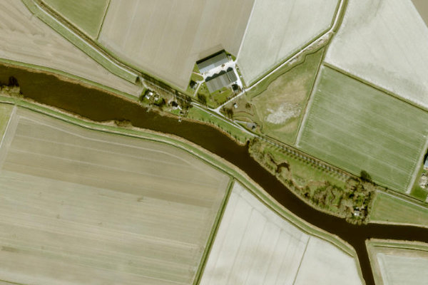 Immagine satellitare dei dintorni di Steenbergsche Vliet