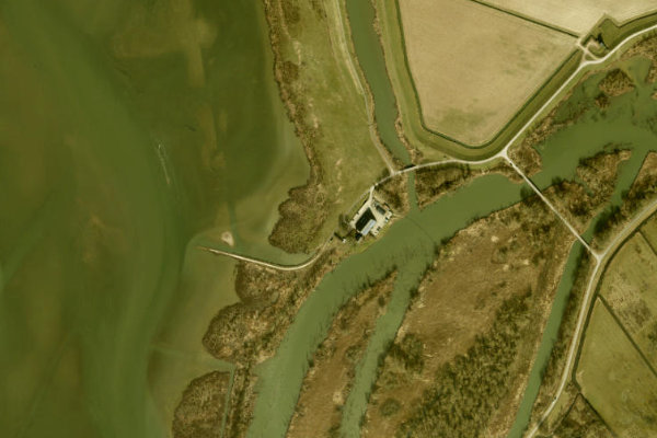 Immagine satellitare dei dintorni di Noordwaard (Sliedrecht)