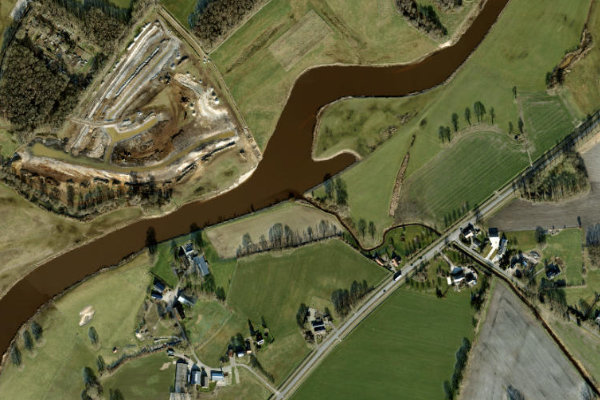 Immagine satellitare dei dintorni di Bruchterbeek (Hardenberg)