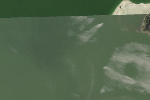 Immagine satellitare dei dintorni di Embalse de Rosarito