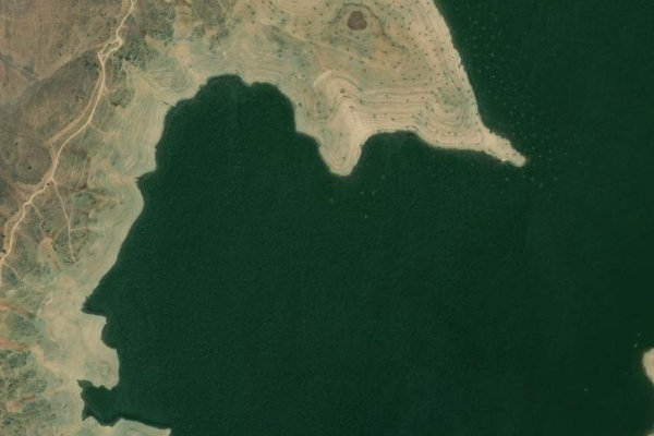 Immagine satellitare dei dintorni di Embalse de Sierra Brava
