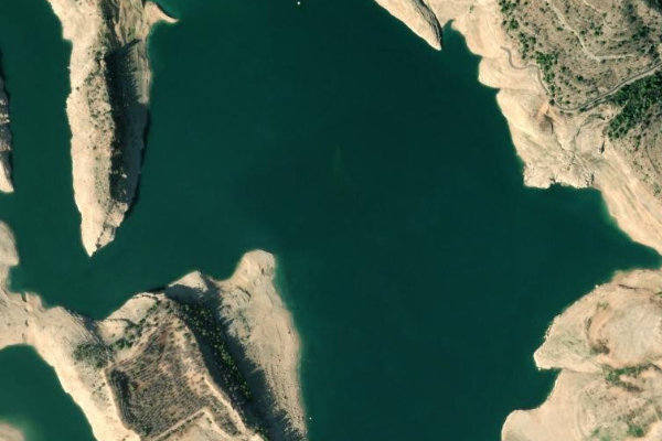 Immagine satellitare dei dintorni di Embalse de Tous