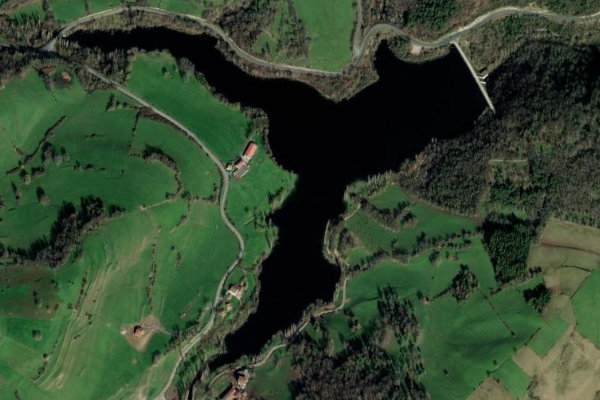 Immagine satellitare dei dintorni di Embalse de Maroño