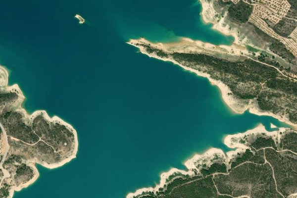 Immagine satellitare dei dintorni di Embalse de Calanda