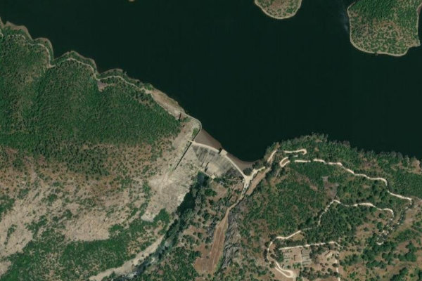 Immagine satellitare dei dintorni di Andújar (La Lancha – Baños de la Encina)
