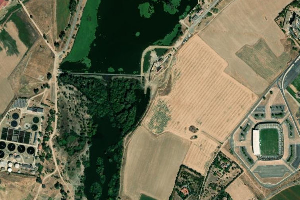 Immagine satellitare dei dintorni di Badajoz (City Nature Challenge Area – Badajoz)