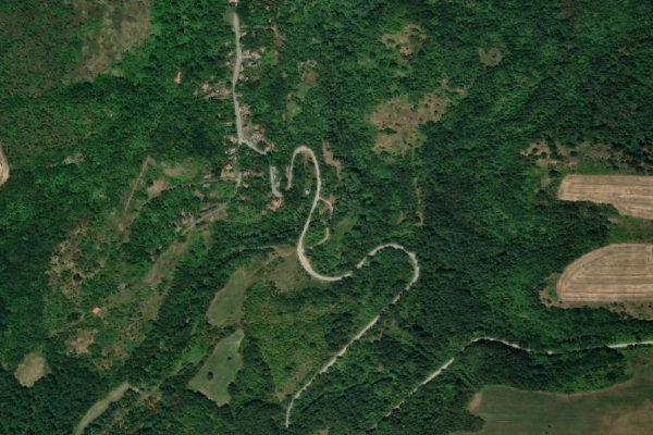 Immagine satellitare dei dintorni di Vidbol (Gramada)