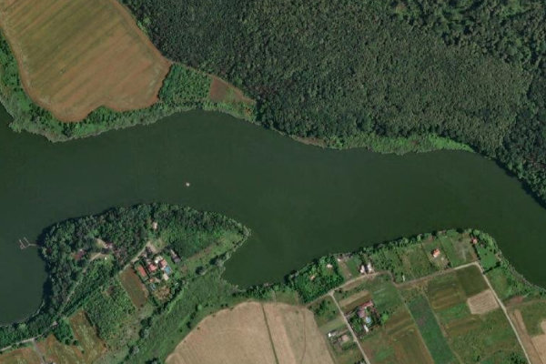 Immagine satellitare dei dintorni di Lacul Căldărușani