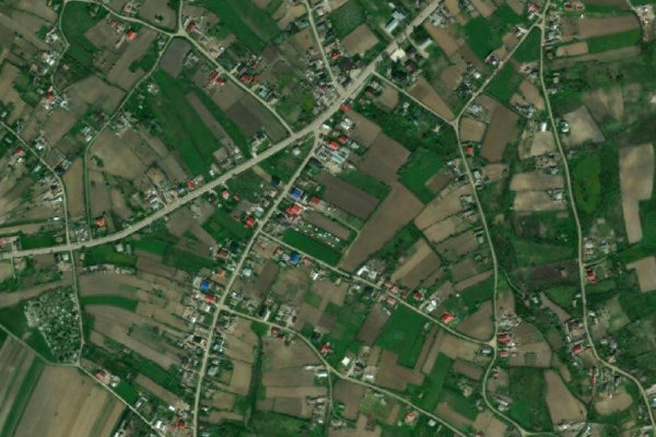 Immagine satellitare dei dintorni di Lacul Dracșani