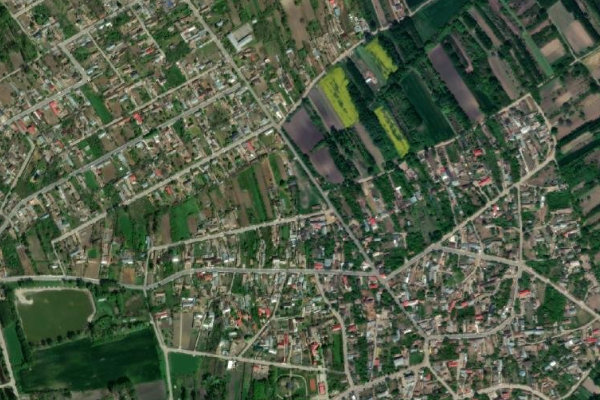 Immagine satellitare dei dintorni di Dunărea la Gostinu (Crucea lui Jarcalate)