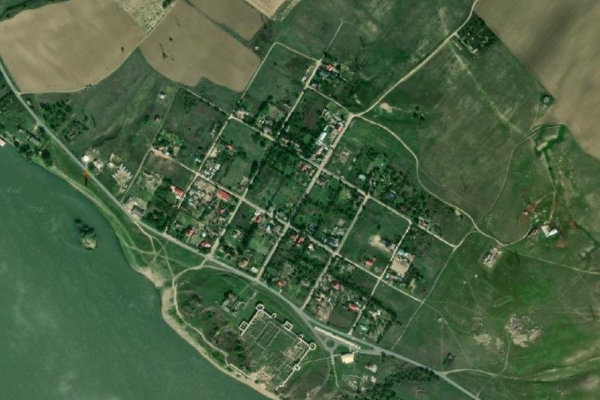 Immagine satellitare dei dintorni di Dunărea la Capidava-Topalu