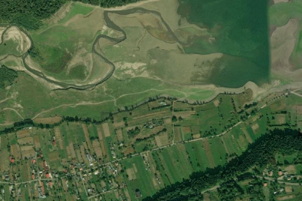 Immagine satellitare dei dintorni di Bisircioara (Bistricioara)
