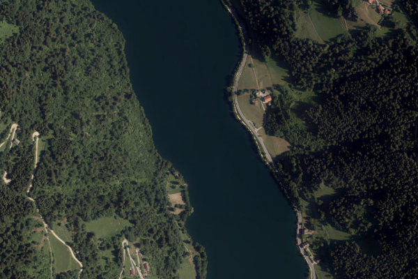 Immagine satellitare dei dintorni di Afritzer See