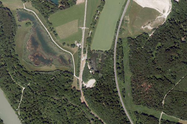 Immagine satellitare dei dintorni di Erdbeerteich
