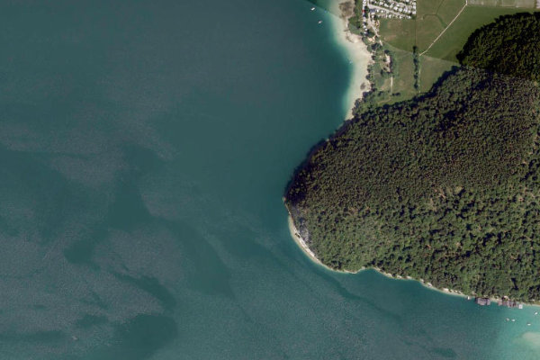 Immagine satellitare dei dintorni di Wolfgangsee (Strobl)