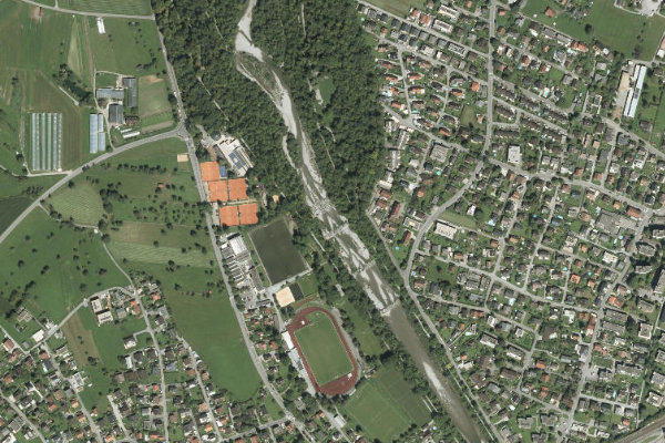 Immagine satellitare dei dintorni di Dornbirn