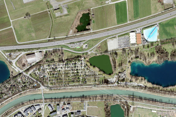 Immagine satellitare dei dintorni di Wallis (VS) (Conthey)