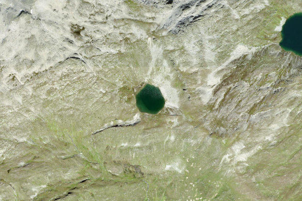Immagine satellitare dei dintorni di Üelisee (Bellwald)