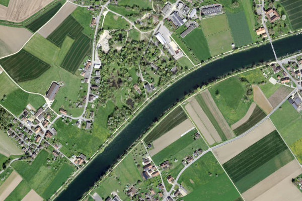 Immagine satellitare dei dintorni di Bern (BE) (Orpund)