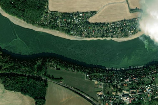 Immagine satellitare dei dintorni di Hracholusky