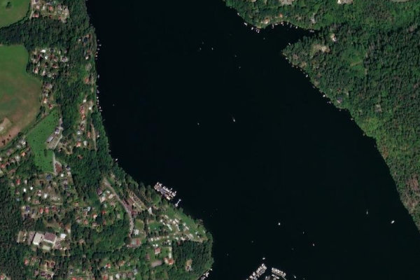 Immagine satellitare dei dintorni di Moldau (Slapy)