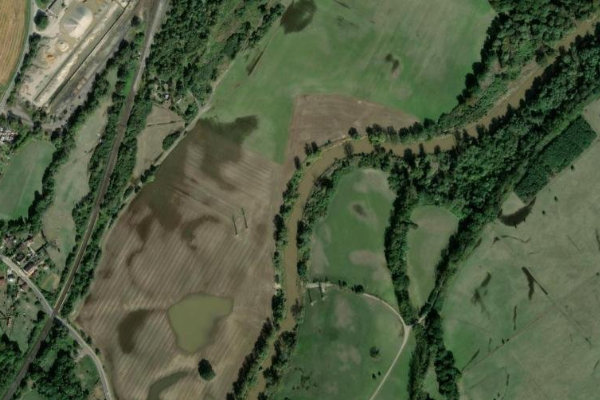 Immagine satellitare dei dintorni di Odra – Ostrava (Zábřeh – Polanka)