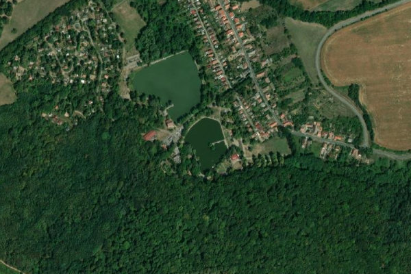 Immagine satellitare dei dintorni di Abaligeti horgásztó