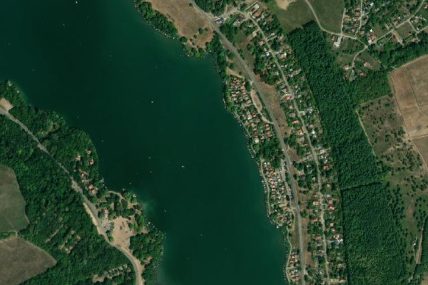 Immagine satellitare dei dintorni di Pécsi-tó (Orfű)