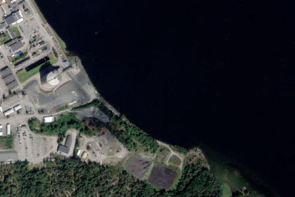 Immagine satellitare dei dintorni di Asdal · costa