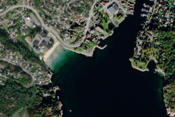 Immagine satellitare dei dintorni di Sandodden