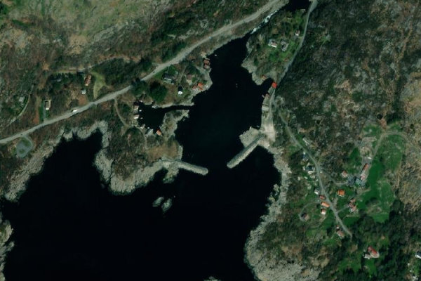 Immagine satellitare dei dintorni di Lædre · costa